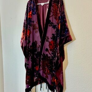 Burnout Velvet Shawl